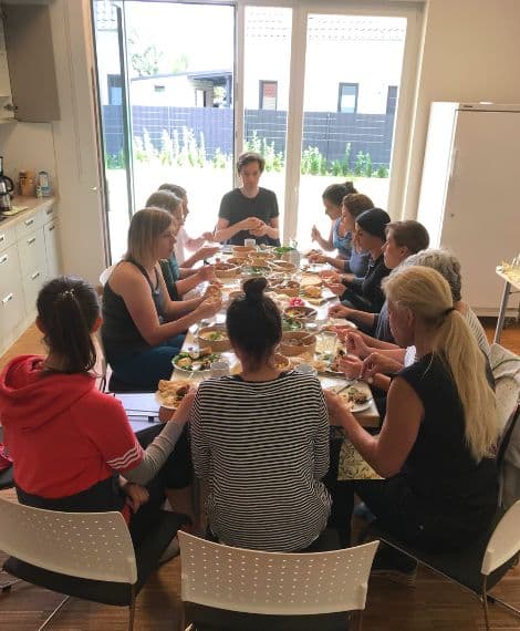 Vegetarisches Mittagessen beim Yoga Retreat in Brandenburg